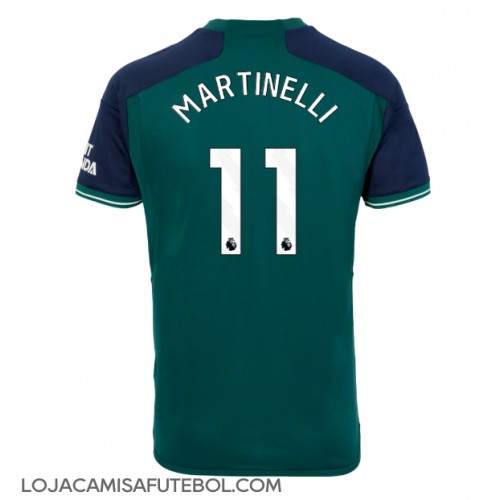 Camisa de Futebol Arsenal Gabriel Martinelli #11 Equipamento Alternativo 2023-24 Manga Curta